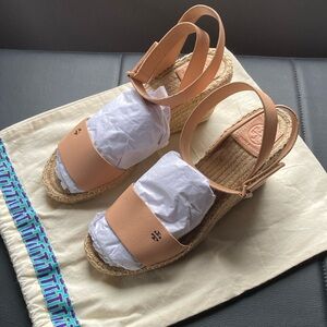 Tory Burch Leather Espadrilles